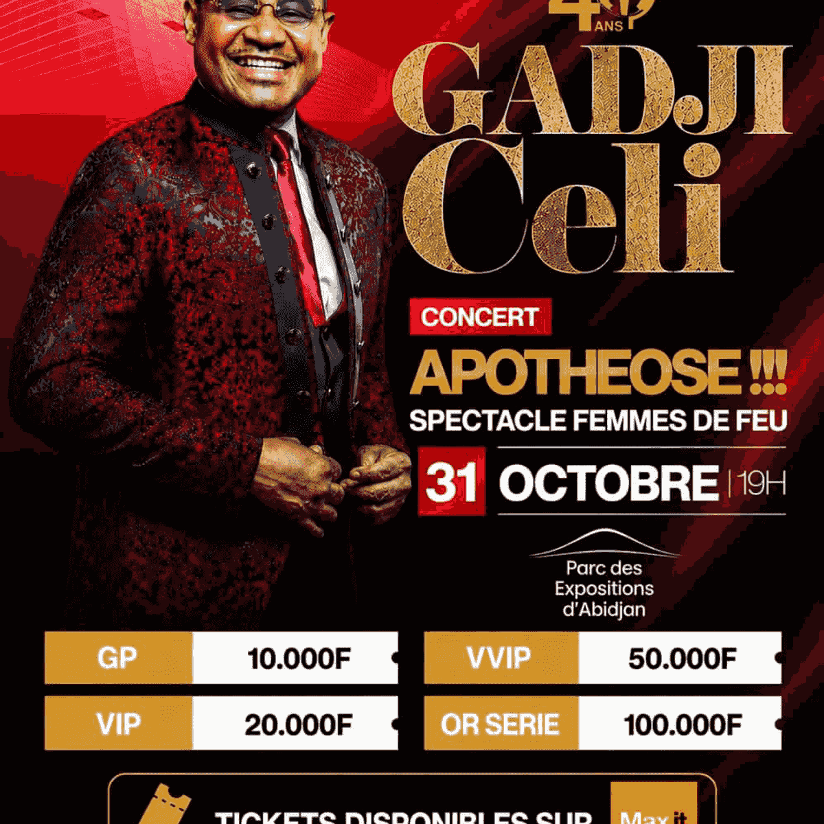 Gadji Celi - Concert apothéose des 40 ans — Tikeha