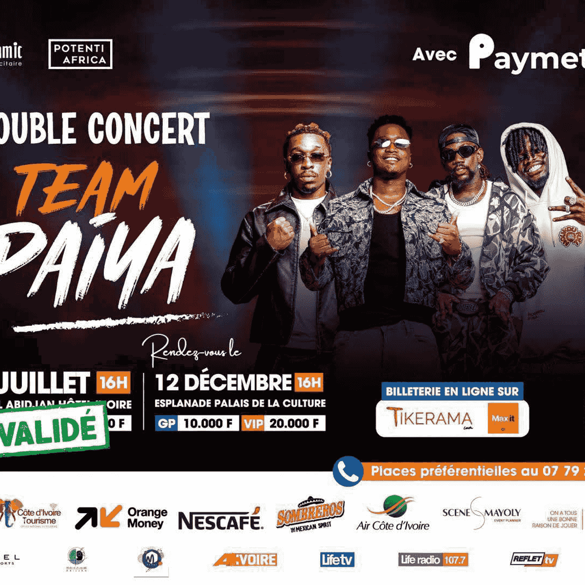 Team Paiya - Double concert — Tikeha