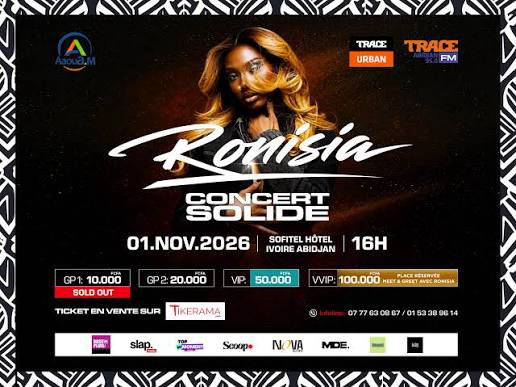 Ronisia en concert à Abidjan — Tikeha